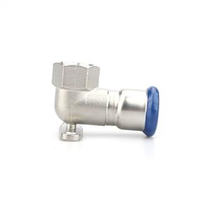 90° FEMALE ELBOW WITH WALL PLATE
