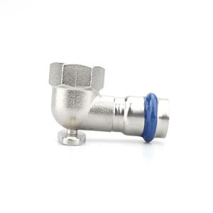 90° FEMALE ELBOW WITH WALL  PLATE