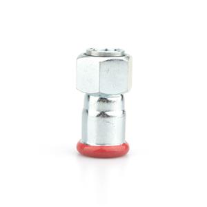 ADAPTOR WITH UNION NUT IN STAINLESS STEEL AND EPDM FLAT SEAL