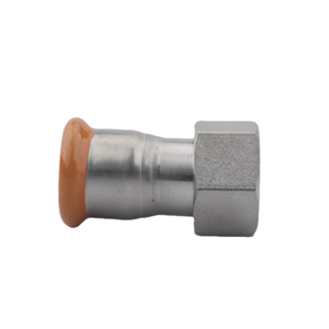 ADAPTOR WITH UNION NUT IN  STAINLESS STEEL AND EPDM FLAT SEAL